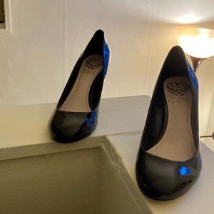 Vince Camuto Pleated Round Toed Pumps